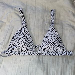Dalmation print bikini top